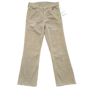 MOTHER Tan Ankle Cropped Pants